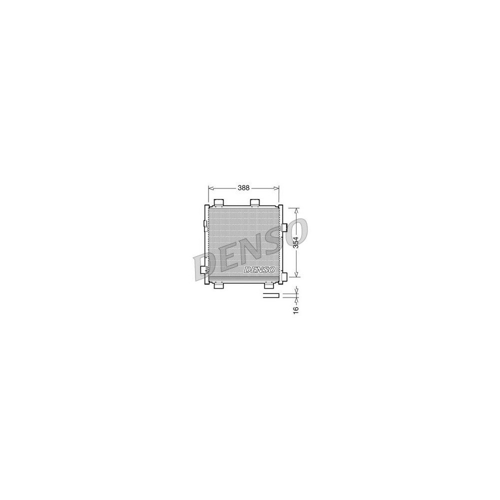 DENSO Kondensator, Klimaanlage DCN50040
