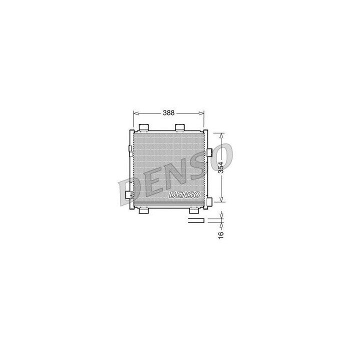 DENSO Kondensator, Klimaanlage DCN50040