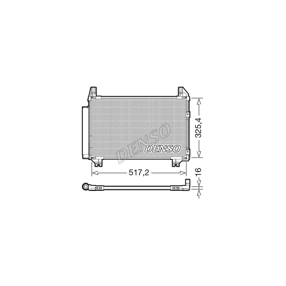DENSO Kondensator, Klimaanlage DCN50101
