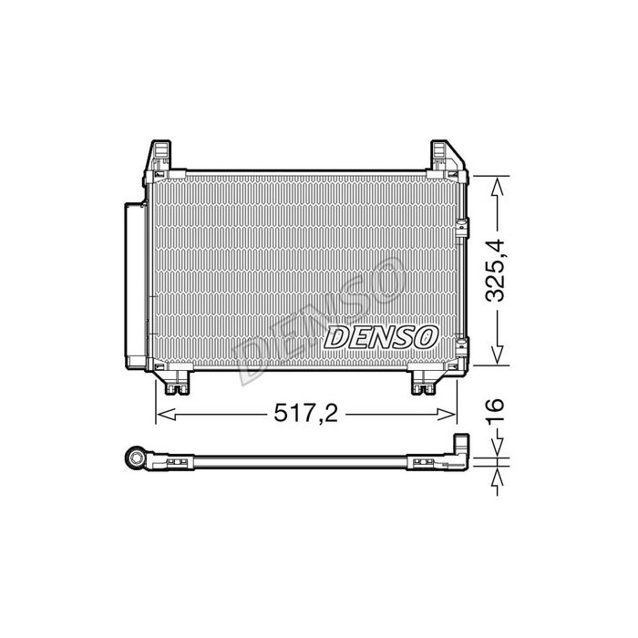 DENSO Kondensator, Klimaanlage DCN50101
