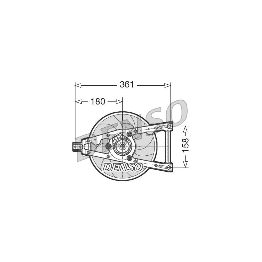 DENSO Lüfter, Motorkühlung DER09011