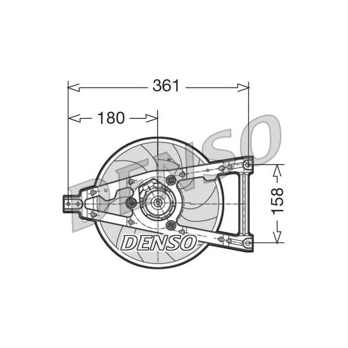 DENSO Lüfter, Motorkühlung DER09011