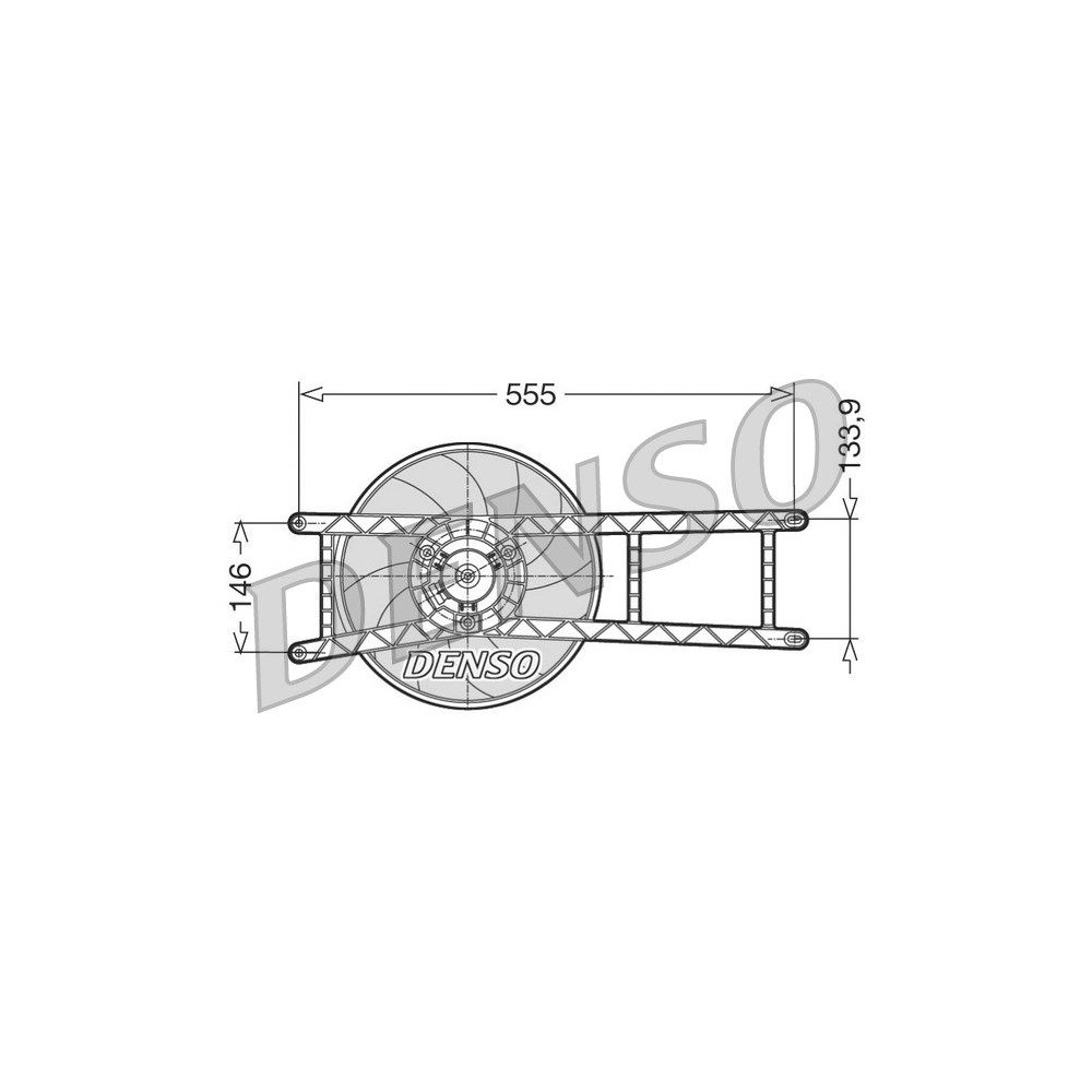 DENSO Lüfter, Motorkühlung DER09017
