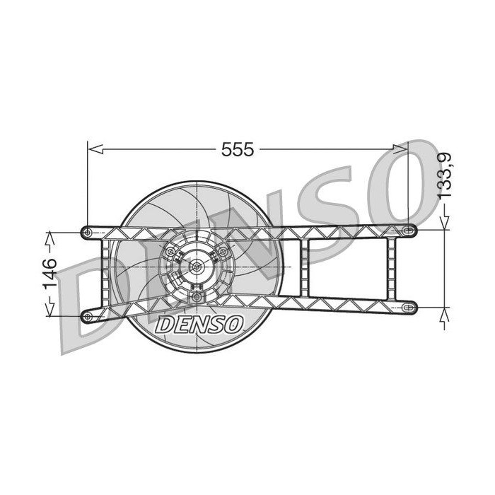 DENSO Lüfter, Motorkühlung DER09017