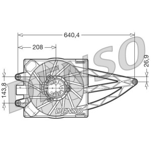 DENSO Lüfter, Motorkühlung DER09018