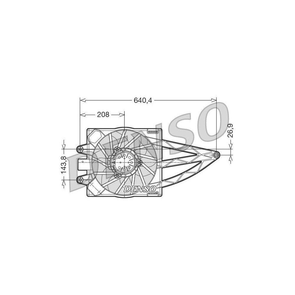 DENSO Lüfter, Motorkühlung DER09018