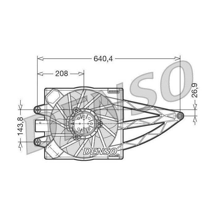 DENSO Lüfter, Motorkühlung DER09018