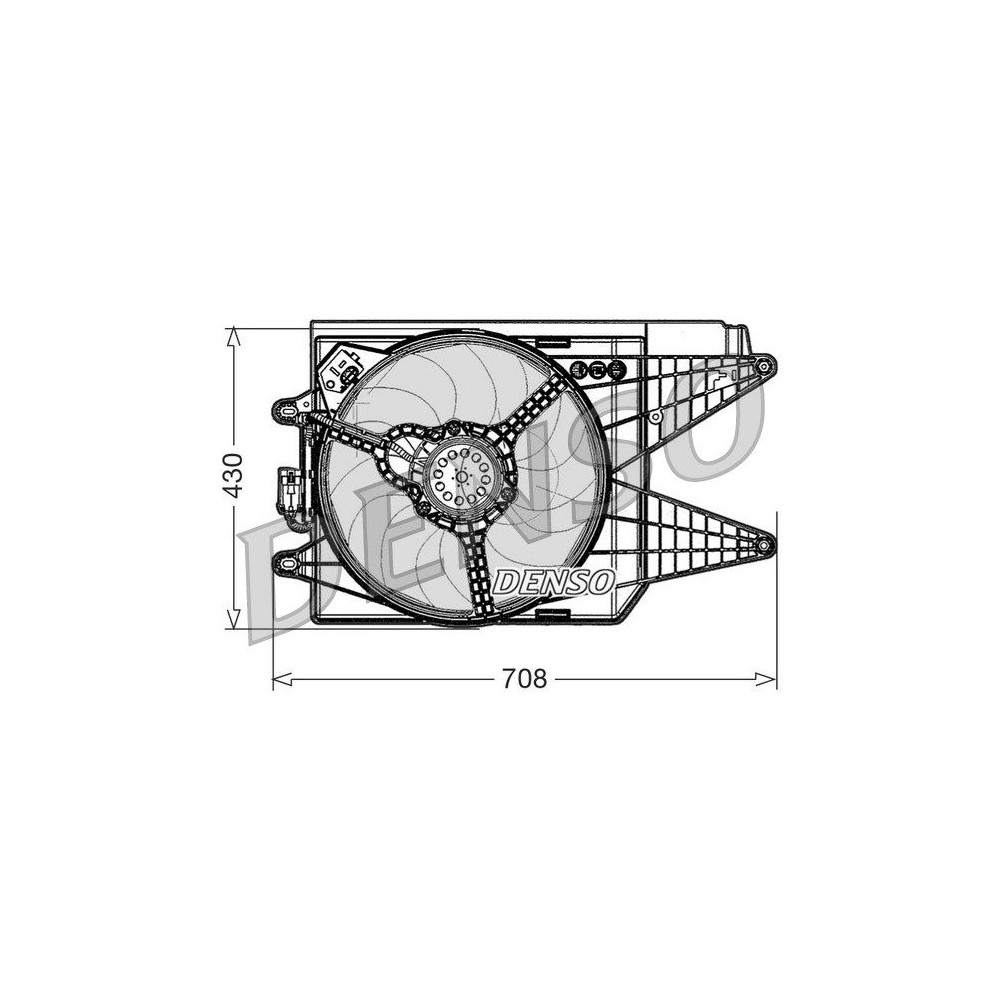 DENSO Lüfter, Motorkühlung DER09049