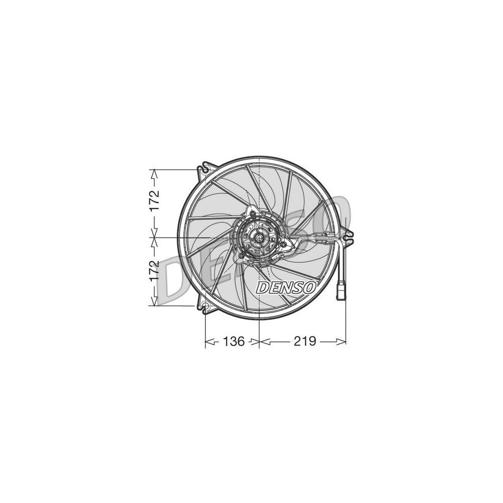 DENSO Lüfter, Motorkühlung DER21009