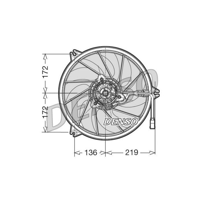 DENSO Lüfter, Motorkühlung DER21009