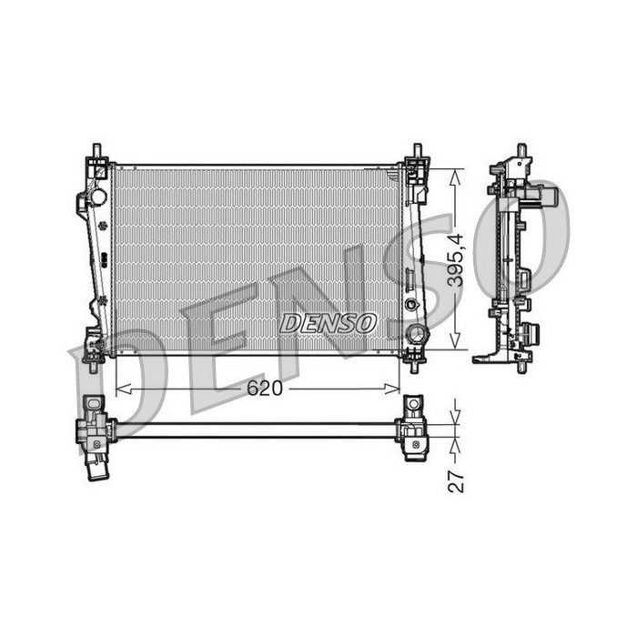 DENSO Kühler, Motorkühlung DRM01006