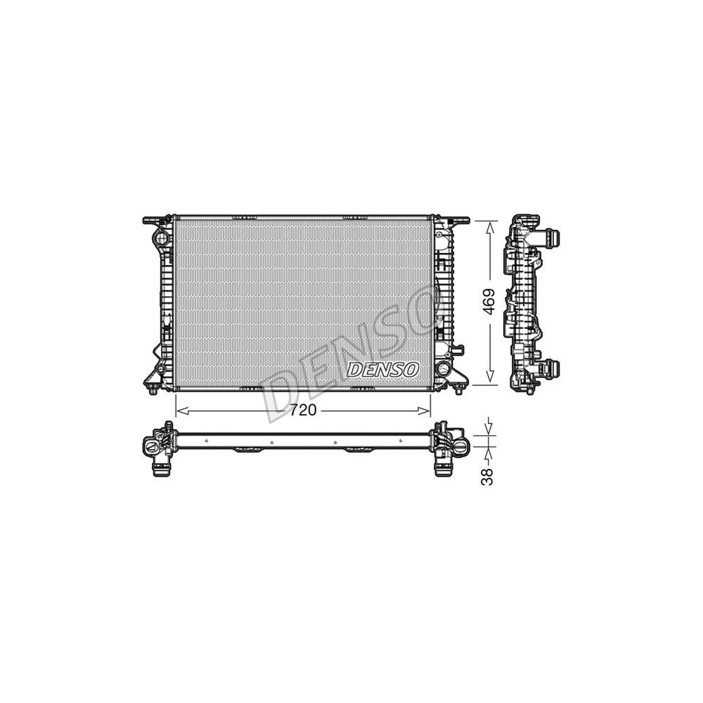 DENSO Kühler, Motorkühlung DRM02024