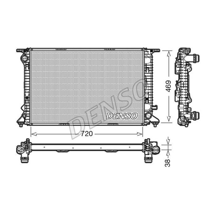 DENSO Kühler, Motorkühlung DRM02024