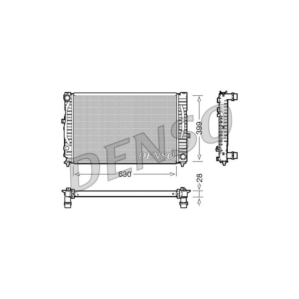 DENSO Kühler, Motorkühlung DRM02032
