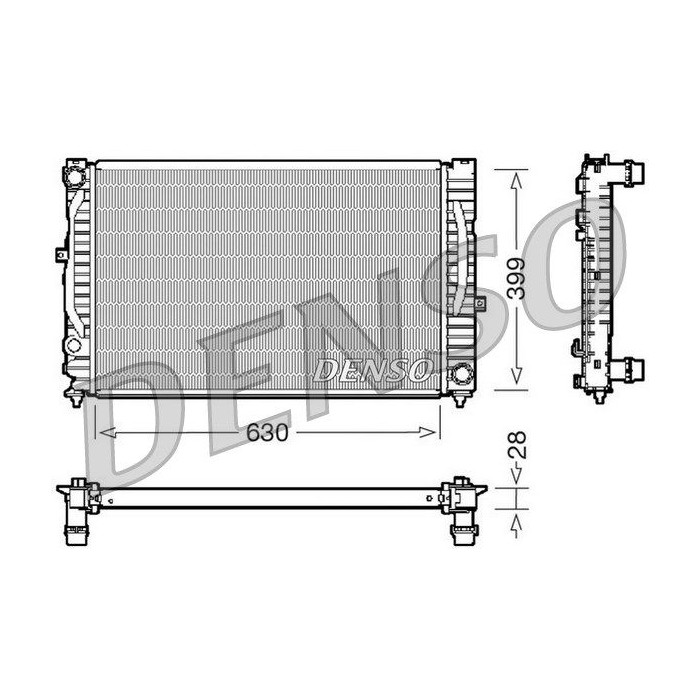 DENSO Kühler, Motorkühlung DRM02032