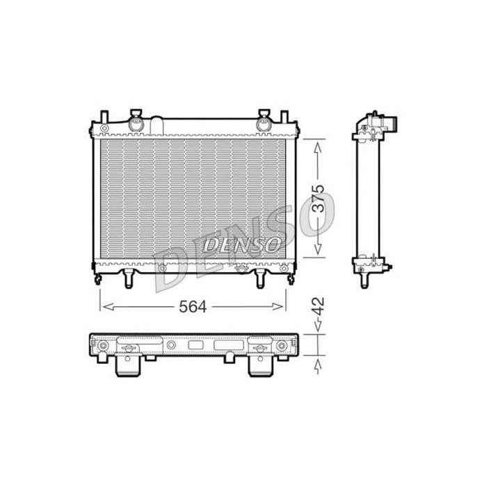 DENSO Kühler, Motorkühlung DRM09023