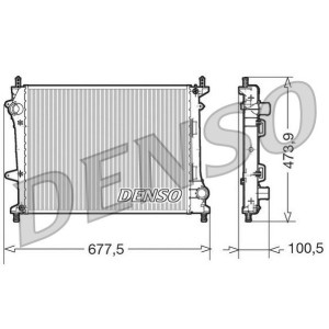 DENSO Kühler, Motorkühlung DRM09037