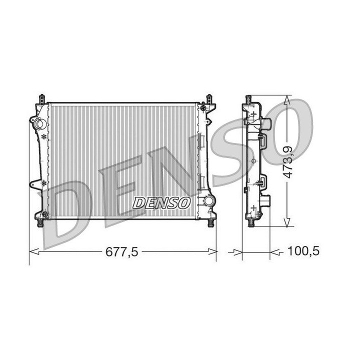DENSO Kühler, Motorkühlung DRM09037