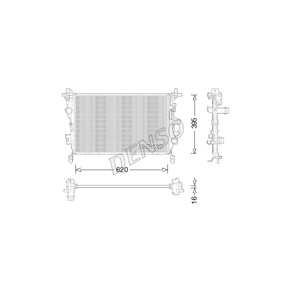 DENSO Kühler, Motorkühlung DRM09044