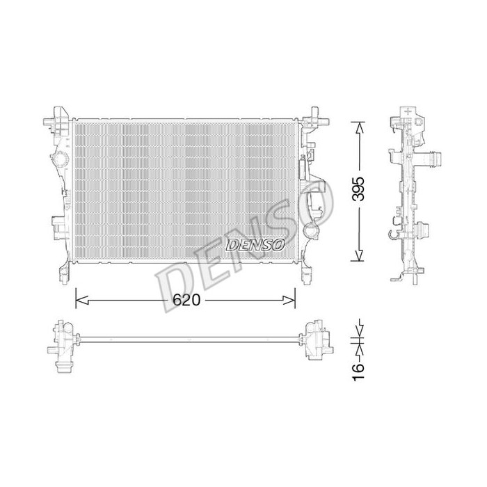 DENSO Kühler, Motorkühlung DRM09044