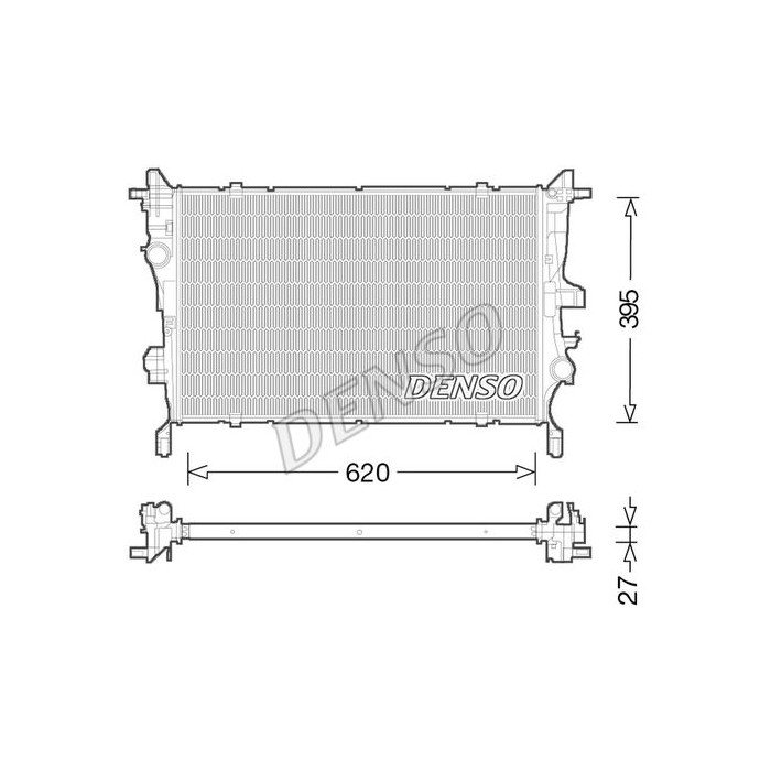DENSO Kühler, Motorkühlung DRM09045