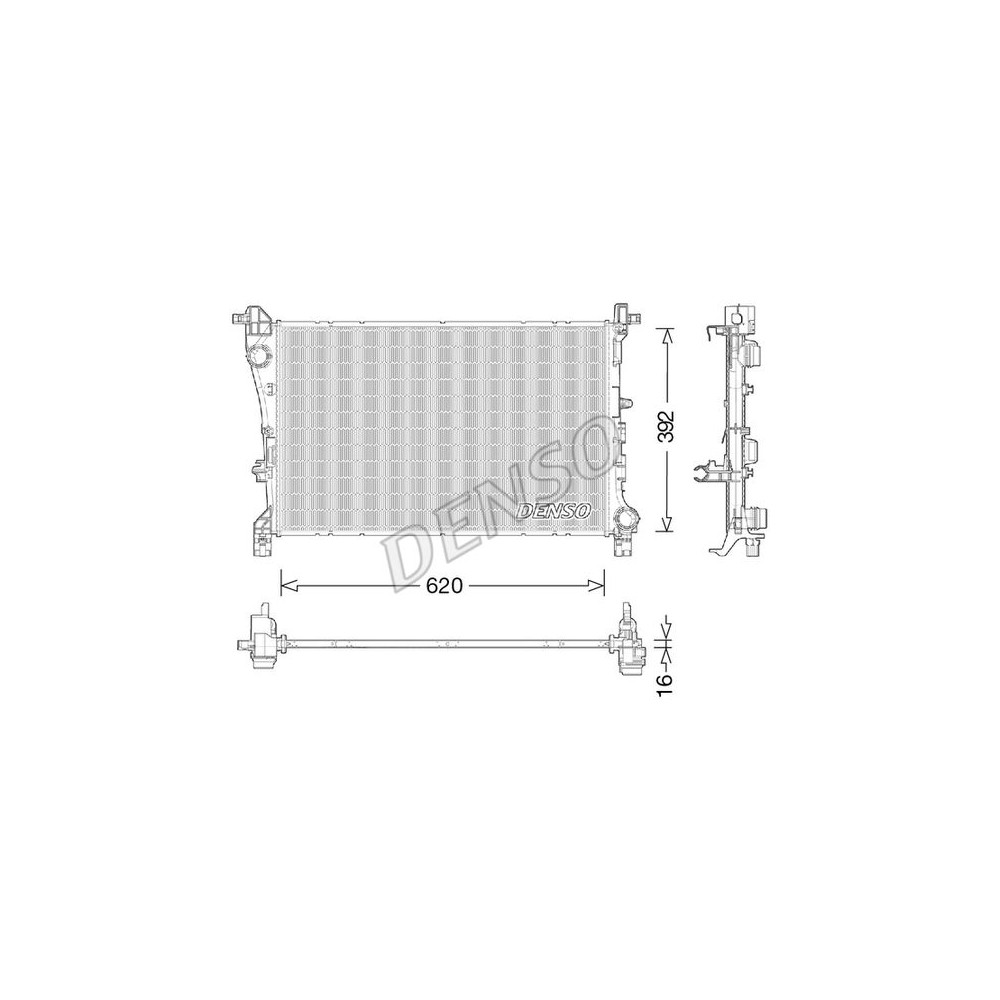 DENSO Kühler, Motorkühlung DRM09046