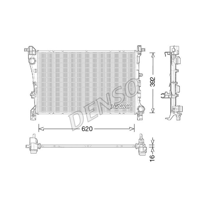 DENSO Kühler, Motorkühlung DRM09046