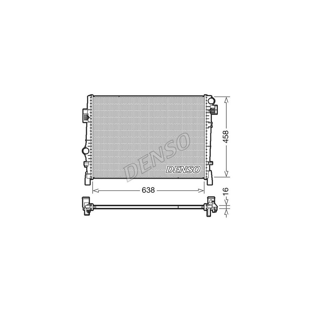 DENSO Kühler, Motorkühlung DRM09054