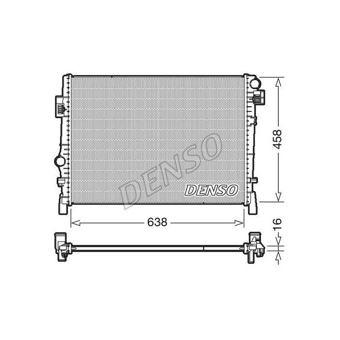 DENSO Kühler, Motorkühlung DRM09054