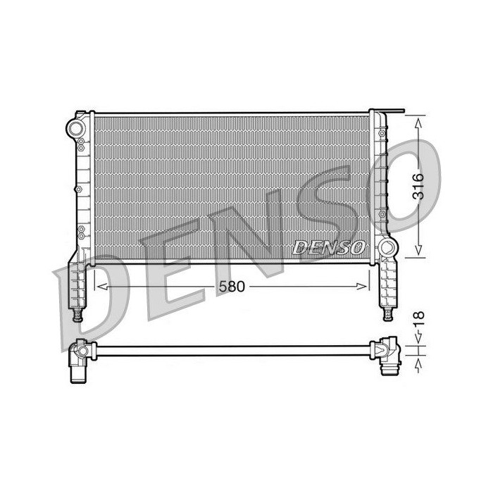 DENSO Kühler, Motorkühlung DRM09063