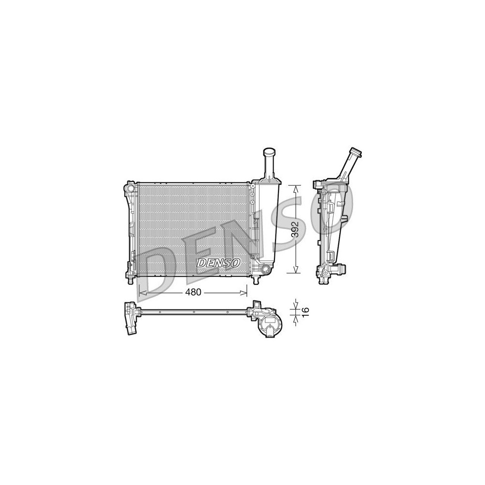 DENSO Kühler, Motorkühlung DRM09088
