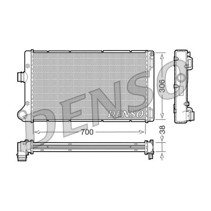 DENSO Kühler, Motorkühlung DRM09099