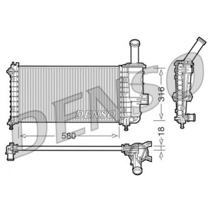 DENSO Kühler, Motorkühlung DRM09100