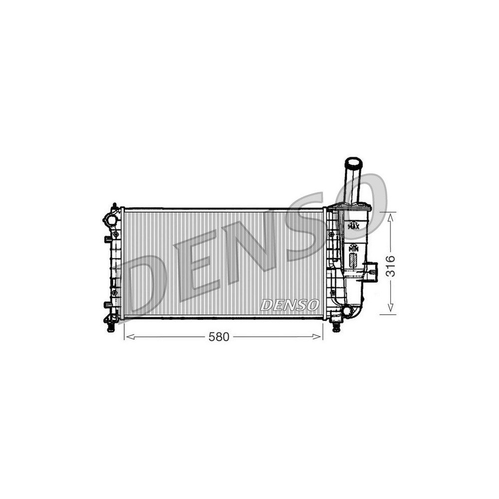 DENSO Kühler, Motorkühlung DRM09102
