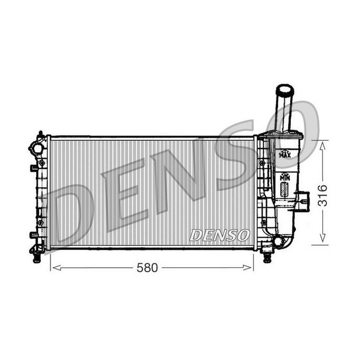 DENSO Kühler, Motorkühlung DRM09102