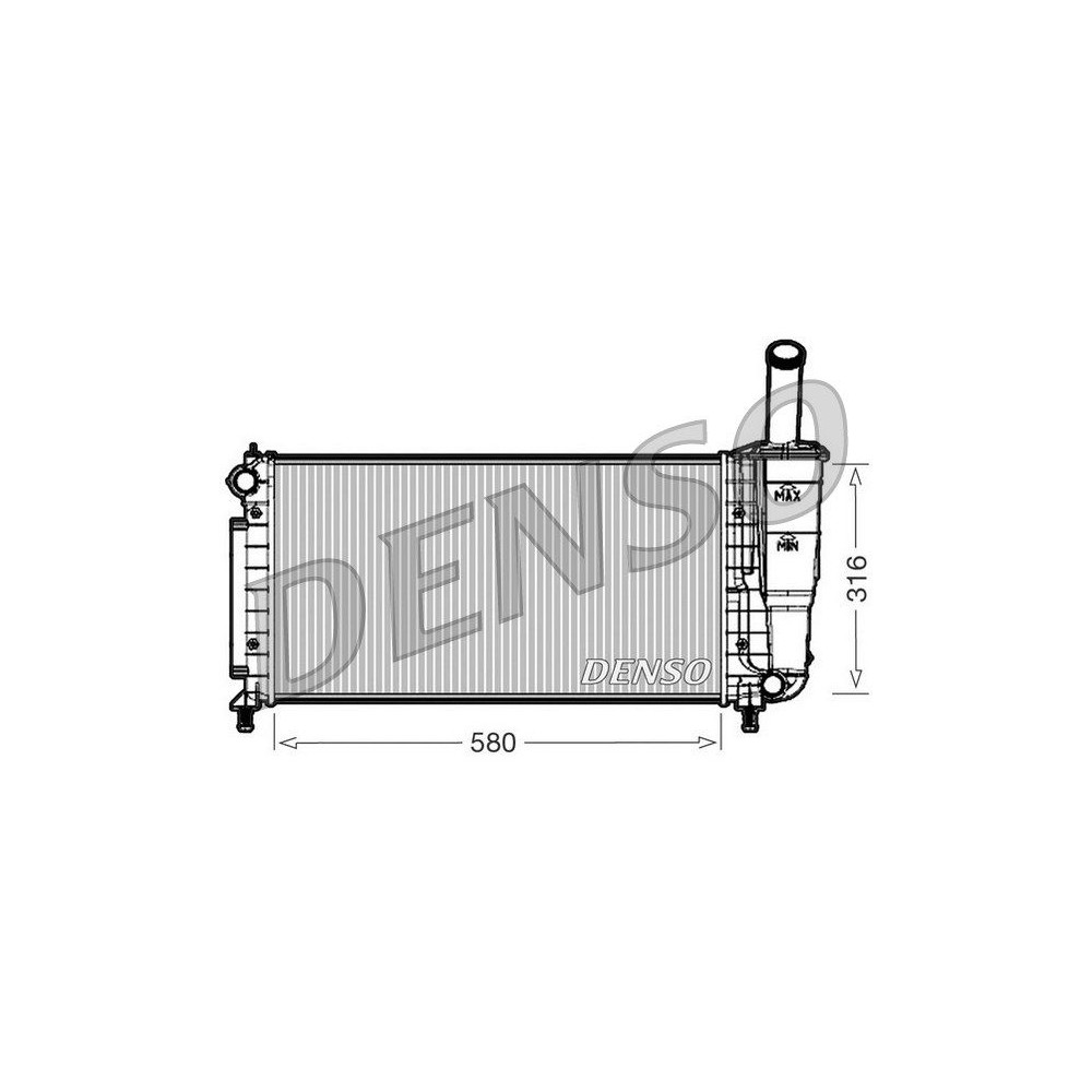 DENSO Kühler, Motorkühlung DRM09105