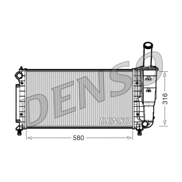 DENSO Kühler, Motorkühlung DRM09105