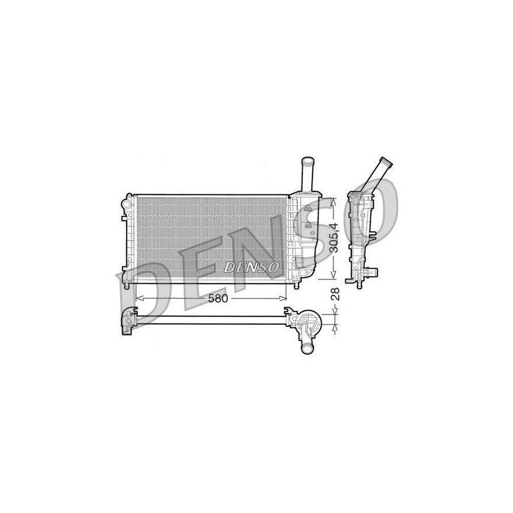 DENSO Kühler, Motorkühlung DRM09108