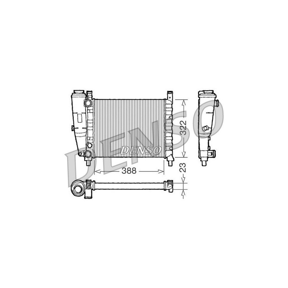 DENSO Kühler, Motorkühlung DRM09142