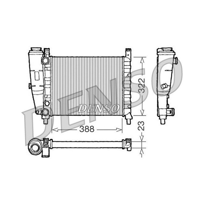 DENSO Kühler, Motorkühlung DRM09142