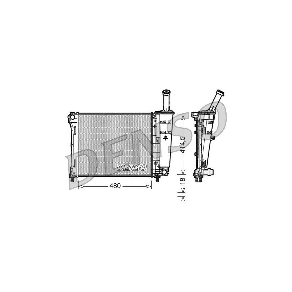 DENSO Kühler, Motorkühlung DRM09161