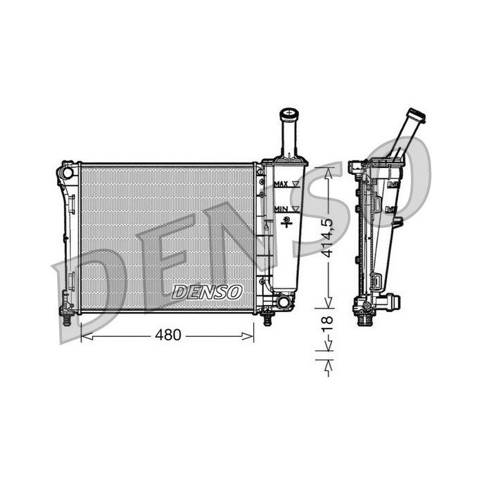DENSO Kühler, Motorkühlung DRM09161