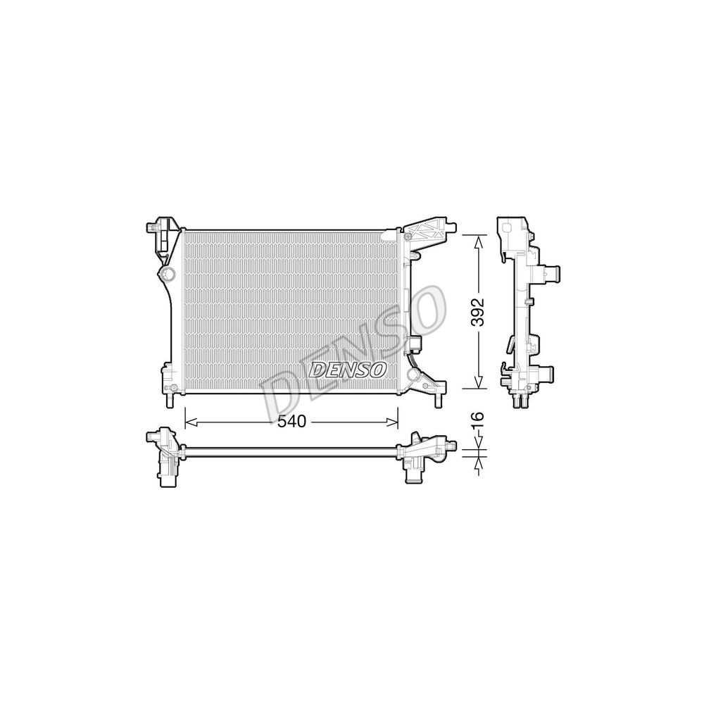 DENSO Kühler, Motorkühlung DRM09165