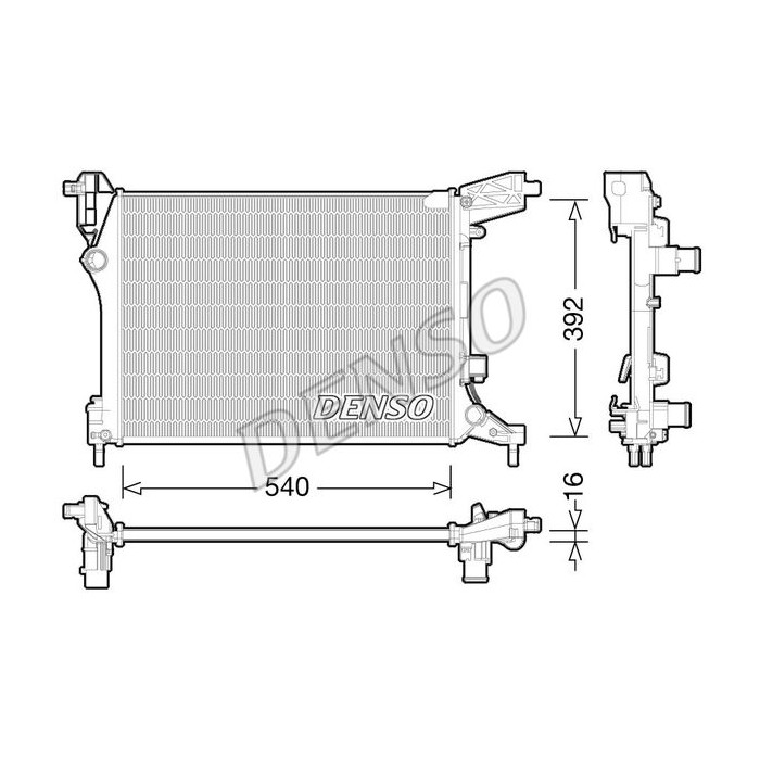 DENSO Kühler, Motorkühlung DRM09165