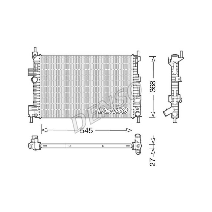 DENSO Kühler, Motorkühlung DRM10009