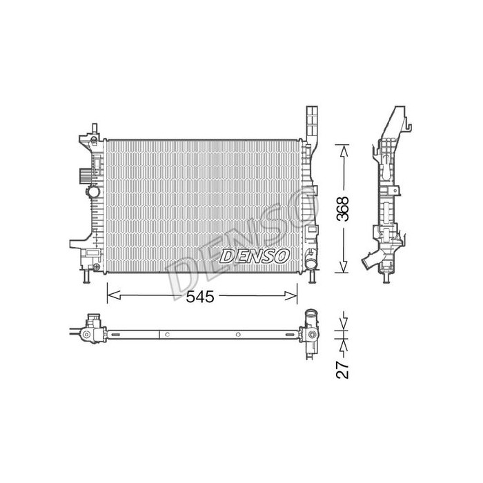 DENSO Kühler, Motorkühlung DRM10029