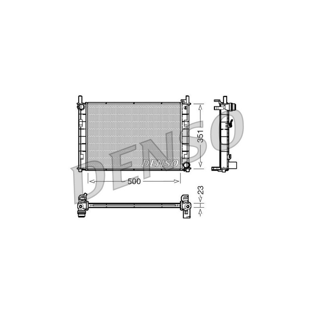 DENSO Kühler, Motorkühlung DRM10045
