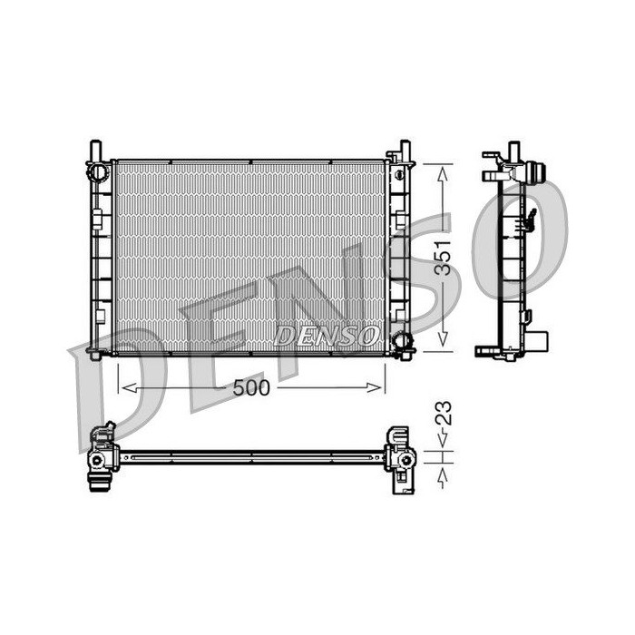 DENSO Kühler, Motorkühlung DRM10045