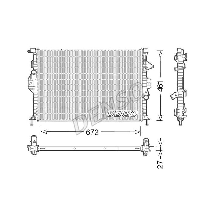 DENSO Kühler, Motorkühlung DRM10048