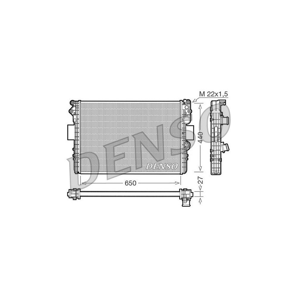 DENSO Kühler, Motorkühlung DRM12002